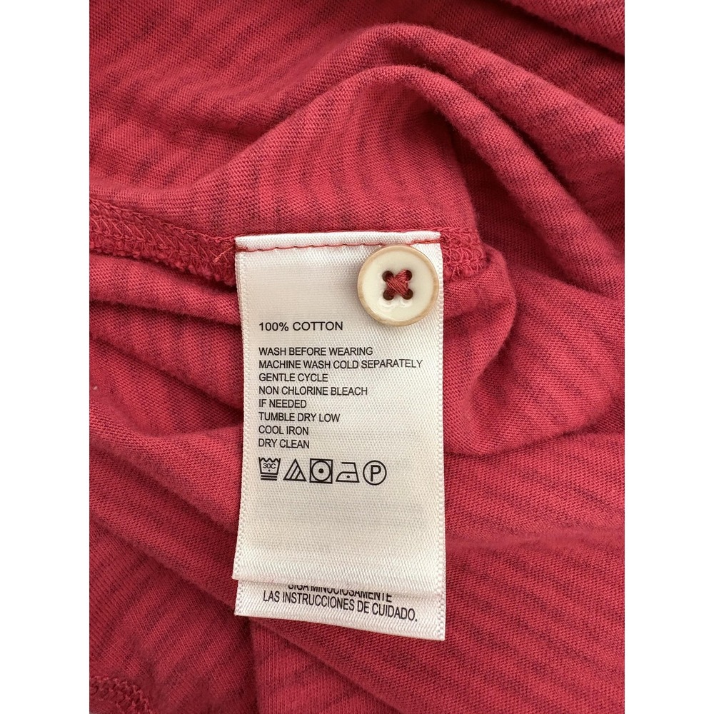 Tommy Bahama Shirt Mens 2XL Red Striped Pocket Short Sleeve - Picture 6 of 8